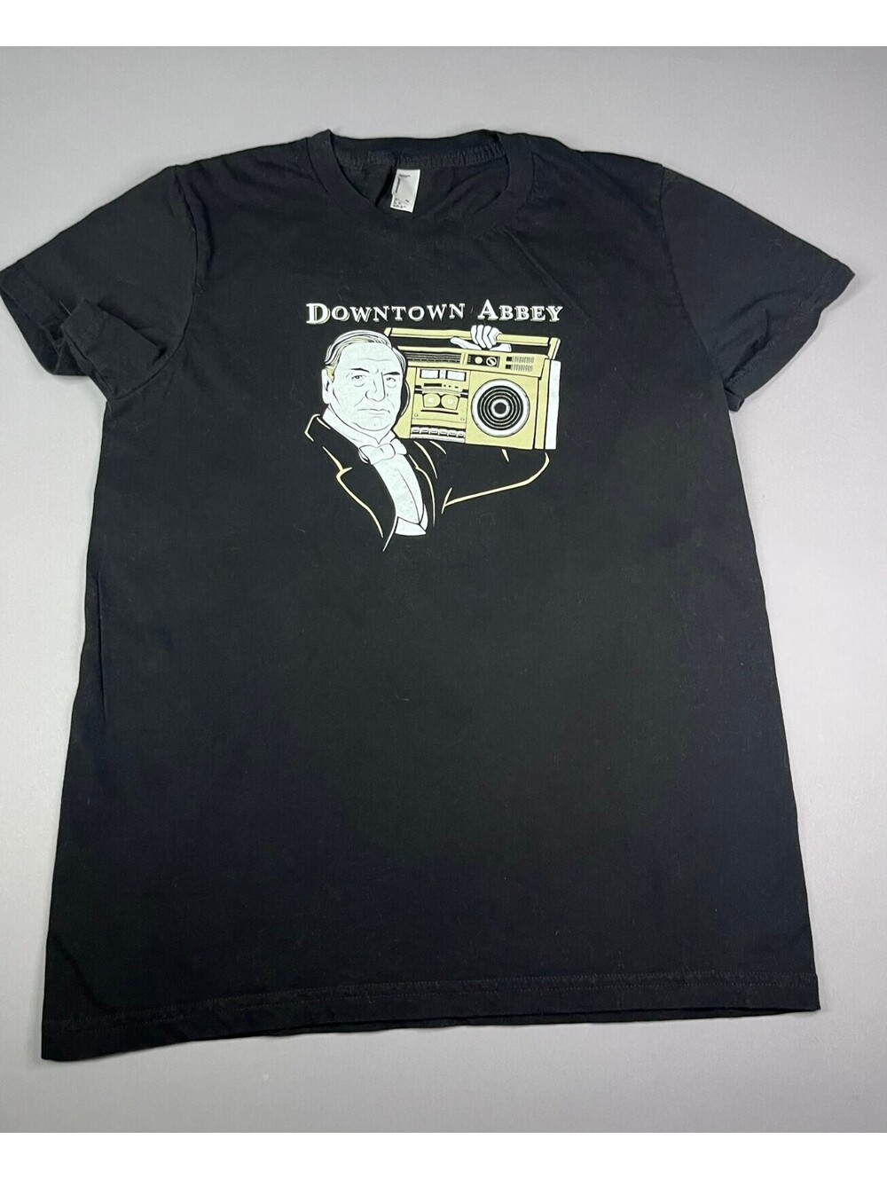 American Apparel Downtown Abbey Black T Shirt XL